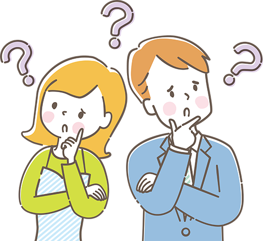 悩んでいる女性と男性